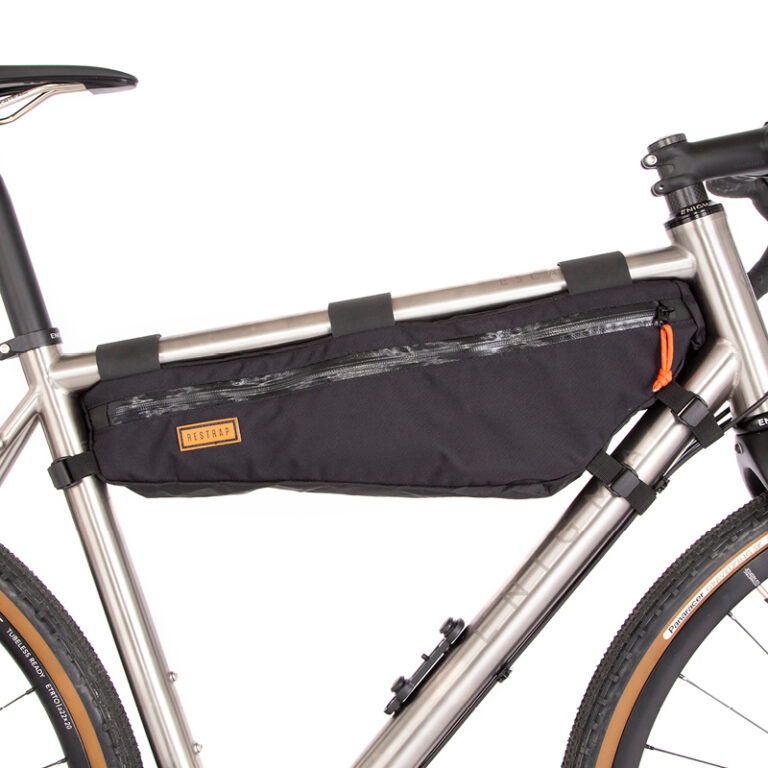 A studio shot of a Restrap Frame Bag, taken by Restrap.